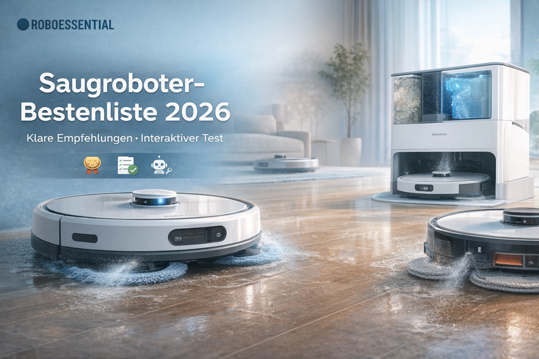 Saugroboter-Bestenliste 2026 u. interaktiver Test welcher passt zu dir!