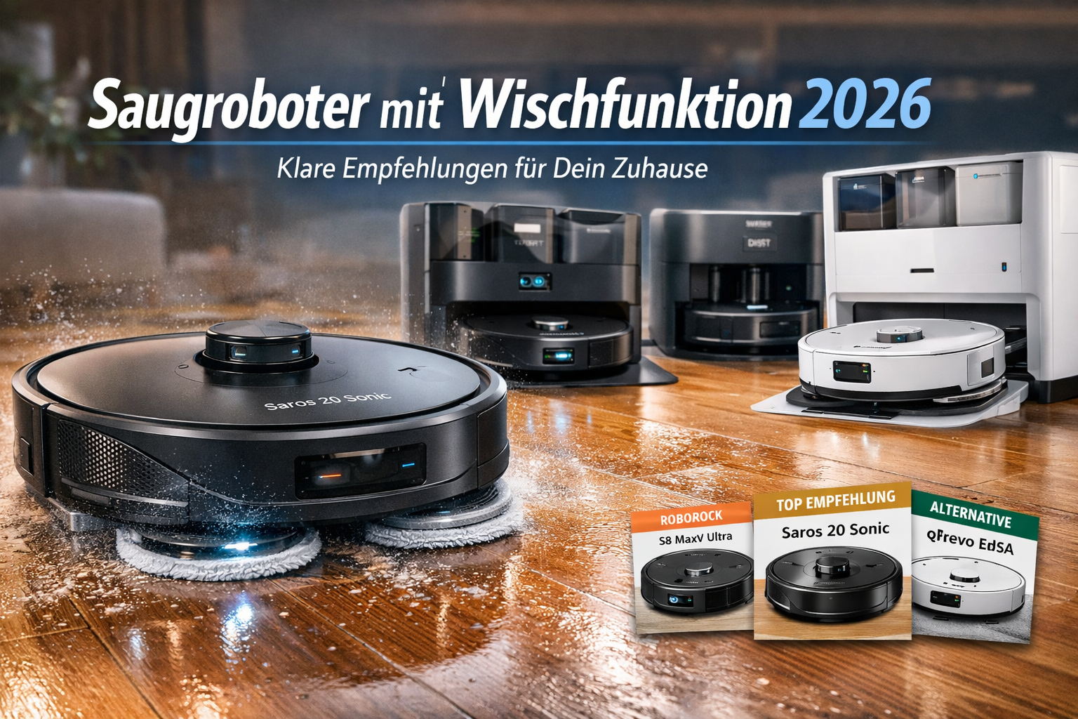 Saugroboter mit Wischfunktion 2026 – der Praxis-Guide von Roboessential